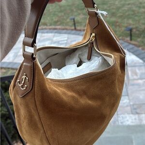 NWTJimmy Choo Tan Suede Hobo Bag